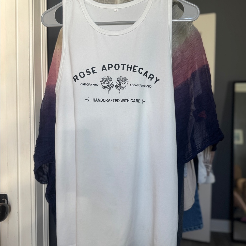 White Rose Apothecary Tank Top